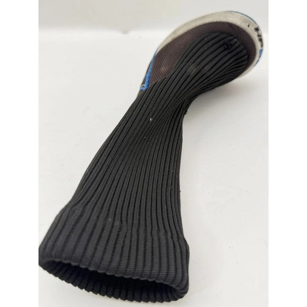Tour Edge HP25 4 Hybrid Golf Club Headcover Black Silver Blue Trim 4H Knit Sock